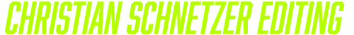 Christian Schnetzer Editing Logo